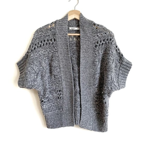 Old Navy | Grey Wool Short Cardigan Sweater - Picture 1 of 5